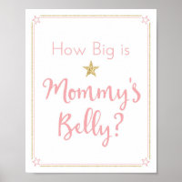 Twinkle Twinkle Little Star Baby Shower Belly Game