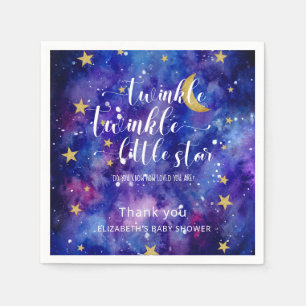 Twinkle Twinkle Little Star Baby Shower Galaxy Napkin