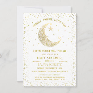 Twinkle Twinkle Little Star Baby Shower Invitation