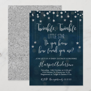 Twinkle Twinkle Little Star Baby Shower Invitation