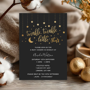 Twinkle Twinkle Little Star Baby Shower Invitation