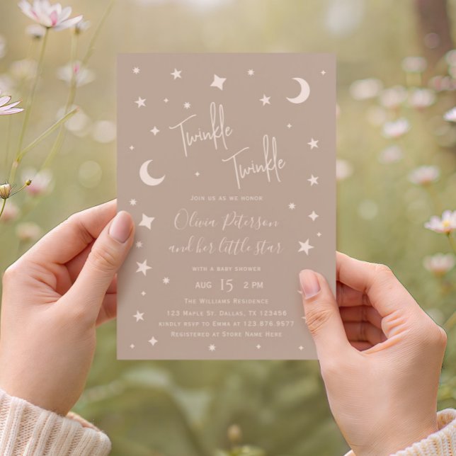 Twinkle Twinkle Little Star Baby Shower Invitation (Creator Uploaded)