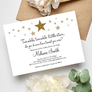 Twinkle Twinkle Little Star Baby Shower Invitation
