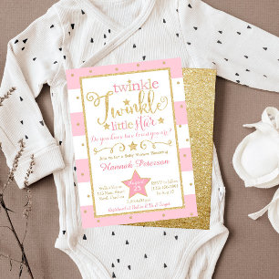 Twinkle Twinkle Little Star Baby Shower Invitation