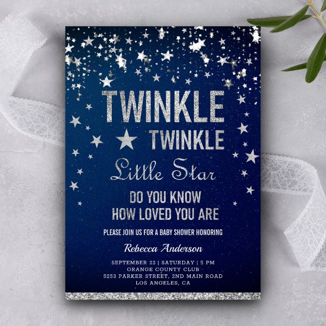 Twinkle Twinkle Little Star Baby Shower Invitation (Creator Uploaded)