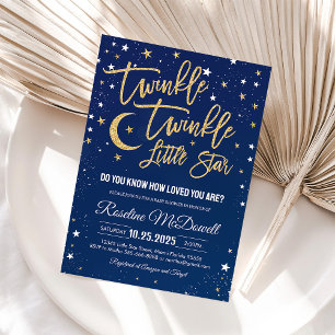 Twinkle Twinkle Little Star Baby Shower Invitation