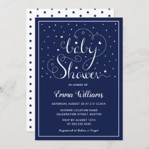 Twinkle Twinkle Little Star Baby Shower Invitation