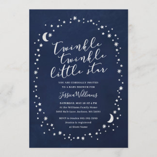 Twinkle twinkle little star Baby Shower Invitation