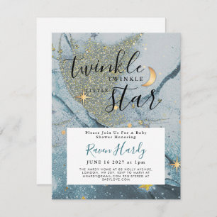 Twinkle Twinkle Little Star Baby Shower Invitation