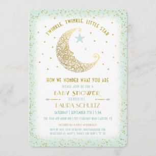 Twinkle Twinkle Little Star Baby Shower Invitation