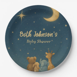 Twinkle Twinkle Little Star Baby Shower Paper Plate