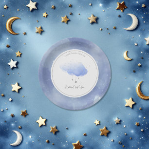 Twinkle Twinkle Little Star Baby Shower Paper Plate