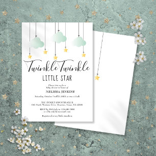 Twinkle Twinkle Little Star Baby Shower Sprinkle Invitation