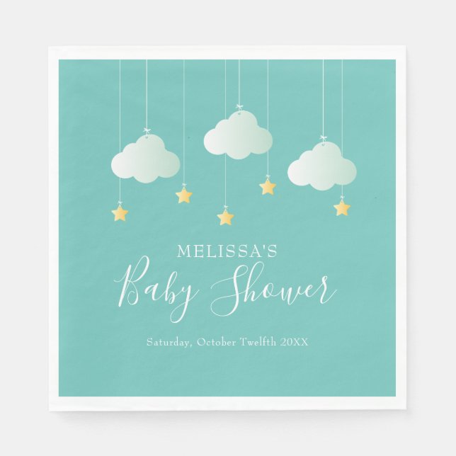 Twinkle Twinkle Little Star Baby Shower / Sprinkle Napkin (Front)