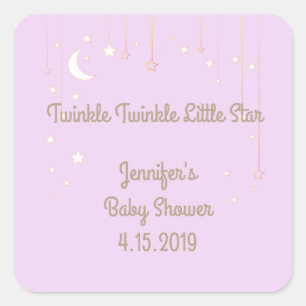 Twinkle Twinkle Little Star Baby Shower Stickers