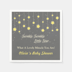 Twinkle Twinkle Little Star Baby Shower Supplies Napkin