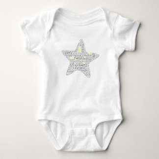 Twinkle Twinkle Little Star Baby Word Art Bodysuit