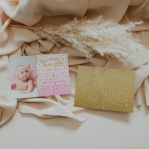 Twinkle Twinkle Little Star Birthday Invitation