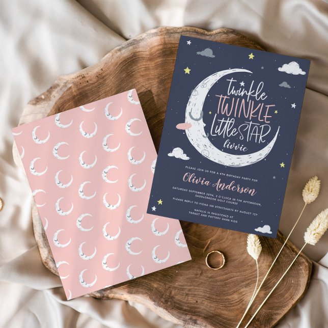 Twinkle, twinkle little star birthday party invite (Creator Uploaded)
