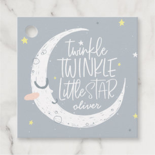 Twinkle, twinkle little star birthday party tag