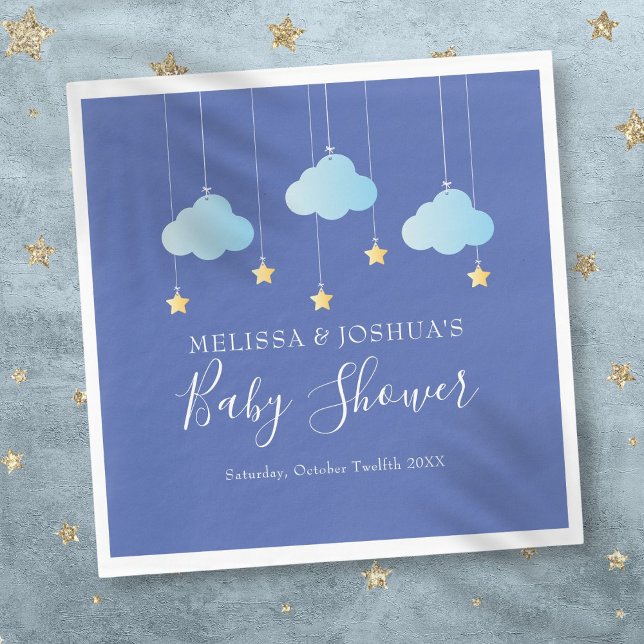 Twinkle Twinkle Little Star Blue Baby Boy Shower Napkin (Twinkle Twinkle Little Star Blue Baby Boy Shower Napkins)
