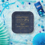 Twinkle Twinkle Little Star Boy 1st Birthday Party Paper Plate<br><div class="desc">"Twinkle,  Twinkle Little Star" starry night little boy 1st birthday party design.</div>