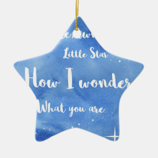 Twinkle Twinkle Little Star Ceramic Tree Decoration