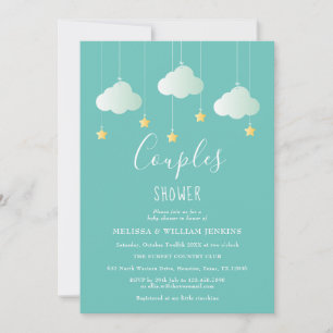 Twinkle Twinkle Little Star Couples Baby Shower Invitation