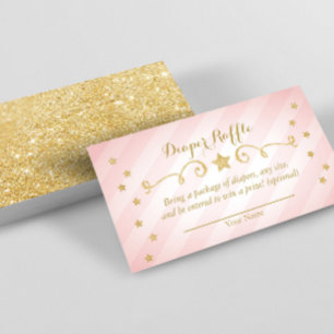 Twinkle Twinkle Little Star Diaper Raffle Card