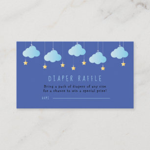 Twinkle Twinkle Little Star Diaper Raffle Ticket Enclosure Card