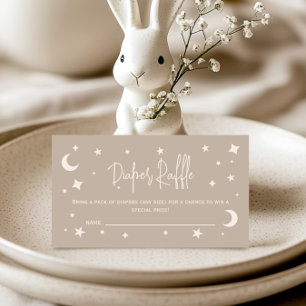Twinkle Twinkle Little Star Diaper Raffle Ticket Enclosure Card