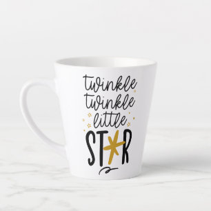 Twinkle Twinkle Little Star Doodle Latte Mug
