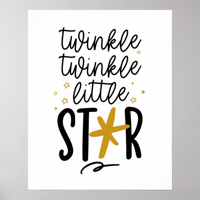 Twinkle Twinkle Little Star Doodle Poster (Front)