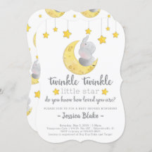 'Twinkle Twinkle Little Star' Elephant Baby Shower