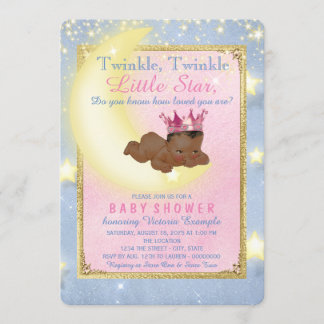 Twinkle Twinkle Little Star Ethnic Baby Shower Invitation