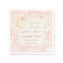 Twinkle Twinkle Little Star First Birthday Pink