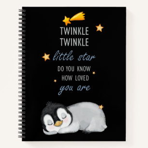 Twinkle, Twinkle Little Star for Sleep Penguin Notebook