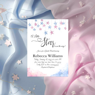 Twinkle Twinkle Little Star Gender Reveal Invitation