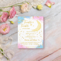 Twinkle twinkle little star gender reveal invite