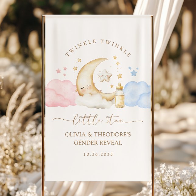 Twinkle Twinkle Little Star Gender Reveal Welcome Banner (Creator Uploaded)