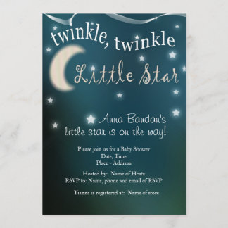 Twinkle, twinkle, little star invitation
