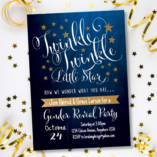 Twinkle Twinkle Little Star Invitation (Creator Uploaded)