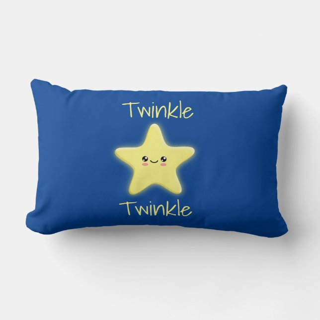 Twinkle Twinkle Little Star Lumbar Cushion (Front)