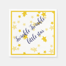 Twinkle Twinkle little star napkins