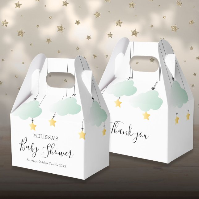 Twinkle Twinkle Little Star Neutral Baby Shower Favour Box (Twinkle Twinkle Little Star Neutral Baby Shower Favor Boxes)