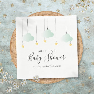 Twinkle Twinkle Little Star Neutral Baby Shower Napkin