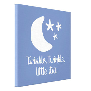 Twinkle twinkle little star nursery canvas art