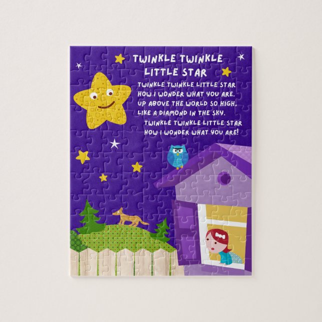 Twinkle Twinkle Little Star Nursery Rhyme Puzzle (Vertical)