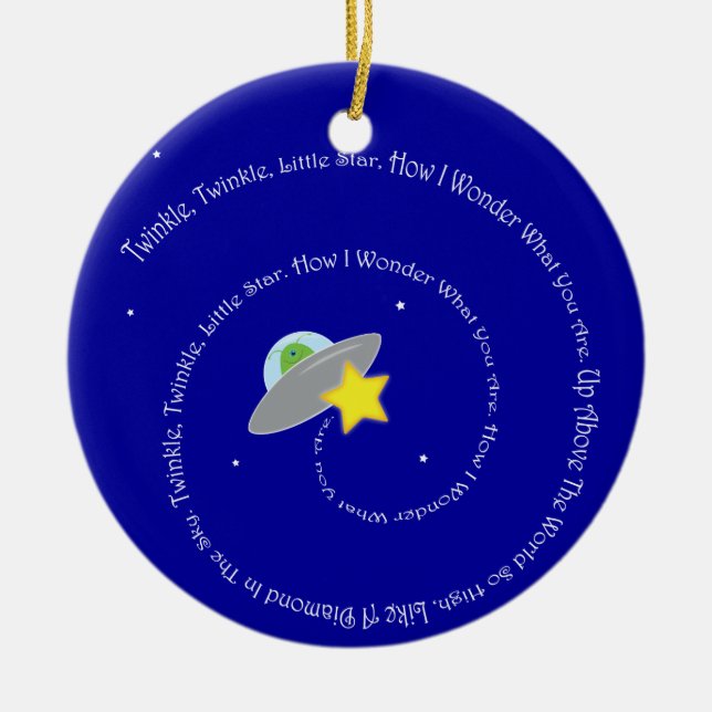 twinkle twinkle little star ornament (Front)