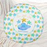 Twinkle Twinkle Little Star Personalised Baby Round Cushion<br><div class="desc">This Twinkle Twinkle Little Star themed baby pillow can be personalised with baby's name! Featuring cute little shining stars,  this nursery decor is perfect for a star or space themed nursery.</div>